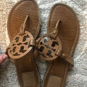 Brown leather Tory Burch sandals
